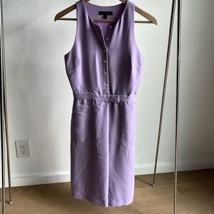 Banana Republic Light Purple Dress – Belted & Pocketed, Perfect for Any Occasion